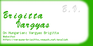 brigitta vargyas business card